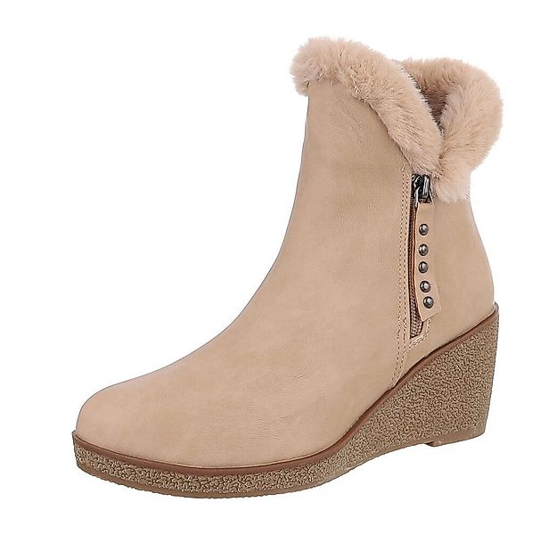 Ital-Design Damen Freizeit Keilstiefelette (87108698) Keilabsatz/Wedge High günstig online kaufen