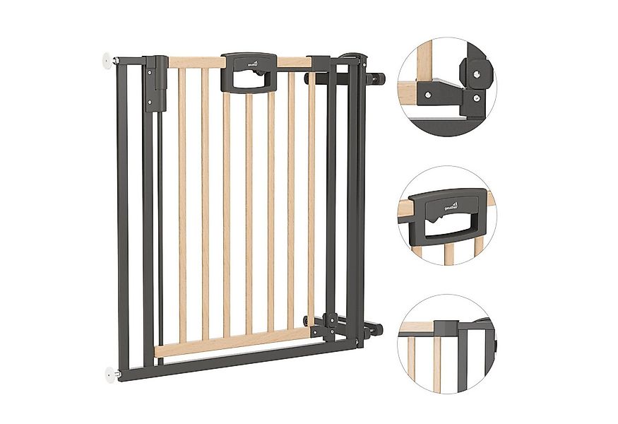 Geuther Türschutzgitter Treppenschutzgitter ohne Bohren Easylock 84,5-124,5 günstig online kaufen