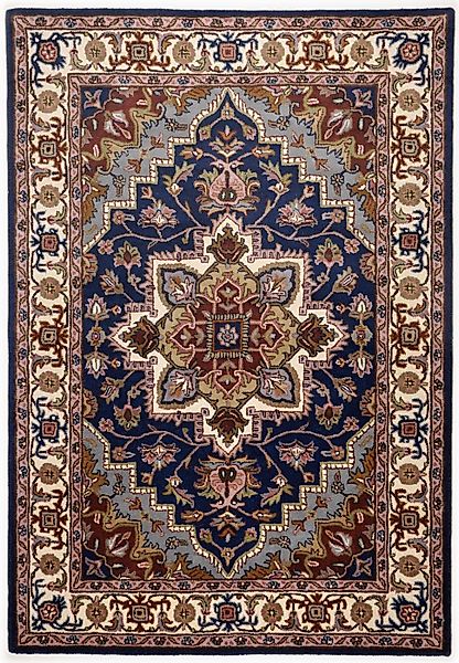 THEKO Wollteppich "Royal Heriz" rechteckig 14 mm Höhe reine Wolle, Orient-O günstig online kaufen