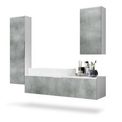 Vladon Badmöbel-Set Beach, (Badezimmer-Set mit 2 günstig online kaufen