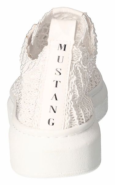 Mustang Plateau Sneaker Damen weiß günstig online kaufen
