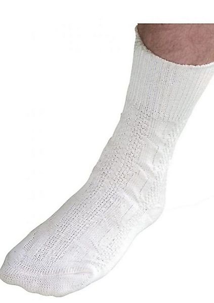 Ramona Lippert Trachtensocken Trachten Socken kurz Zopfmuster 1 Paar ecru günstig online kaufen