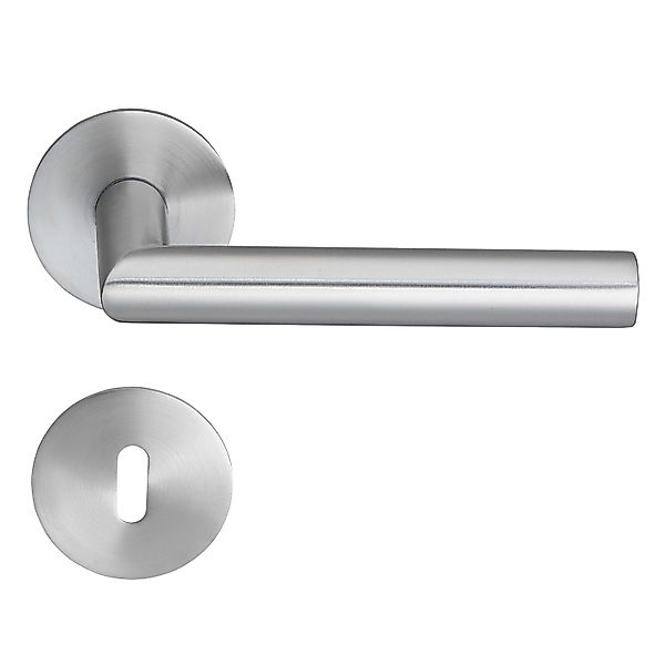 MeinTürgriff Drückergarnitur Toulouse Flachrosette Edelstahl matt Türdrücke günstig online kaufen
