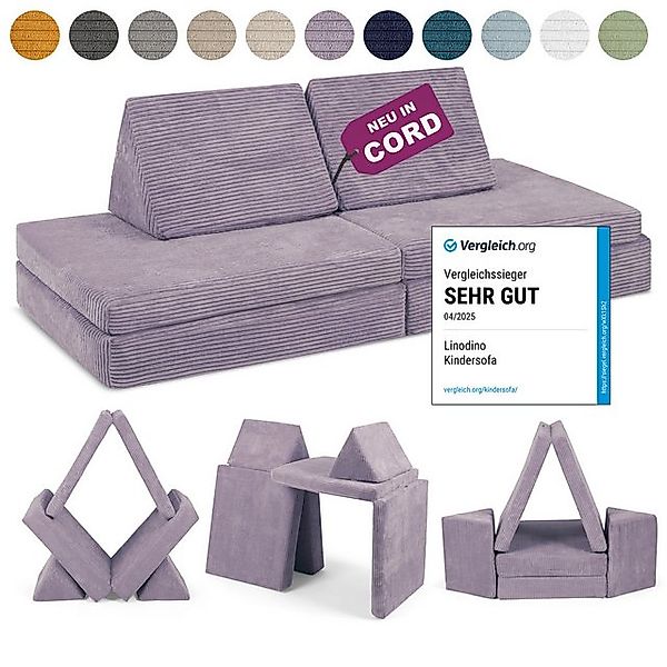 Linodino Kindersofa Spielsofa I aus Schaumstoff Bausteine I Spielcouch für günstig online kaufen