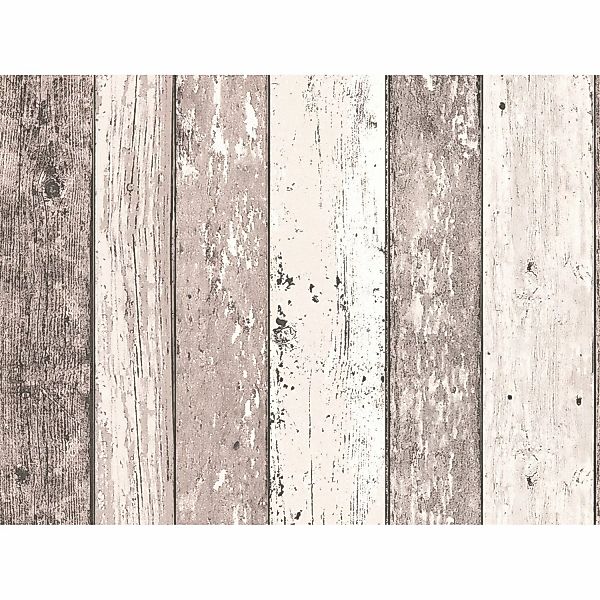 A.S. Création Tapete Holzoptik Braun und Creme-Beige 53 cm x 10,05 m AS-855 günstig online kaufen
