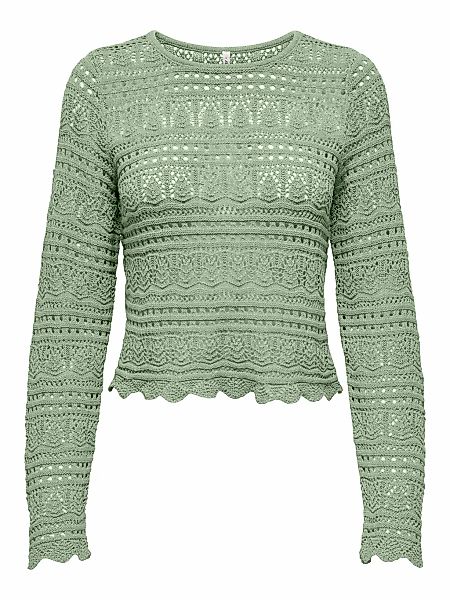 ONLY Strickpullover "ONLELKE LIFE LS PULLOVER KNT NOOS" Lochstickerei, verk günstig online kaufen