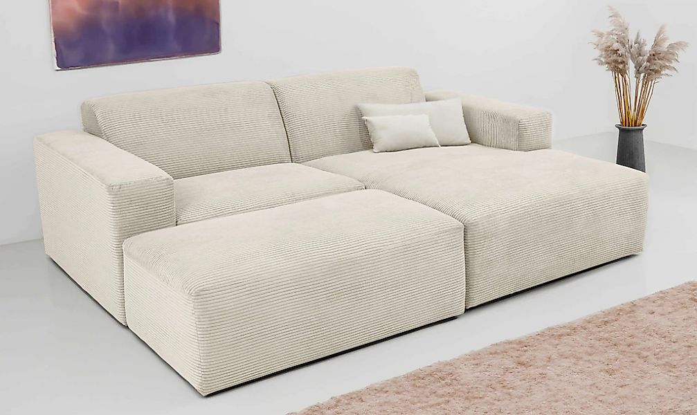 OTTO home Ecksofa "Koa,228cm, L-Form, Modulsofa, Webstoff, Cord, Struktur, günstig online kaufen