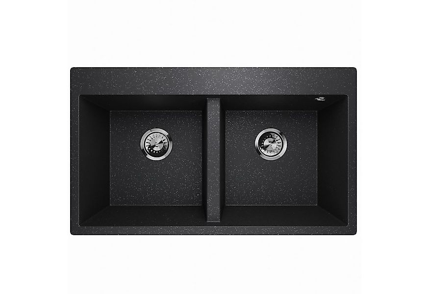 QLS Küchenspüle Elle 2.0, Granit-Spülbecken, Doppelbecken Küchenspüle Einba günstig online kaufen