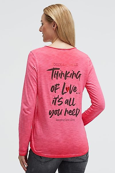 SOCCX Langarmshirt mit Brusttasche günstig online kaufen