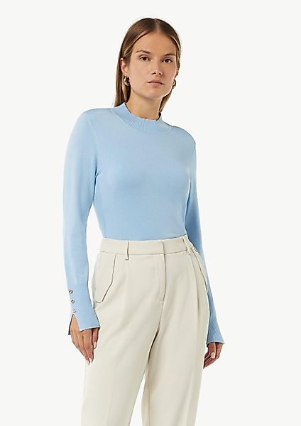 comma Longpullover Strickpullover Feiner Strickpullover mit günstig online kaufen