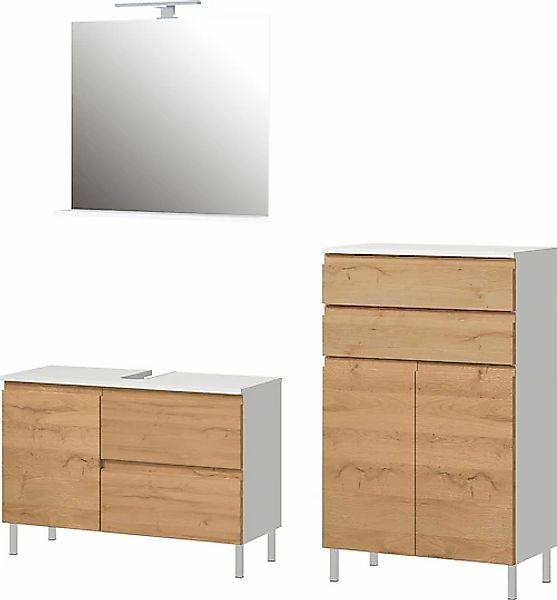 GERMANIA Badmöbel-Set »Torrance«, (3 St.), Waschbecken-Unterschrank, Spiege günstig online kaufen