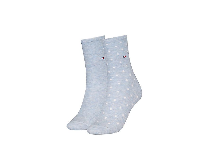 Tommy Hilfiger Socken TH WOMEN SOCK DOT 2P (2-Paar, 2 Paar) mit feinem Ripp günstig online kaufen
