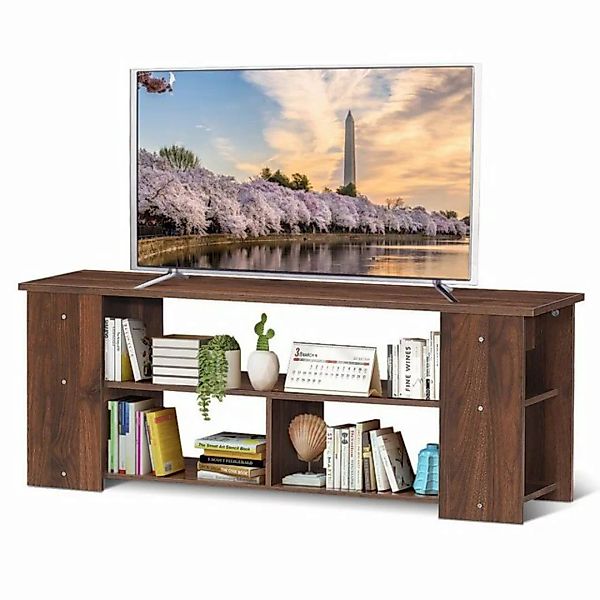 COSTWAY TV-Schrank Fernsehschrank 3-stufig, 110cm breit günstig online kaufen