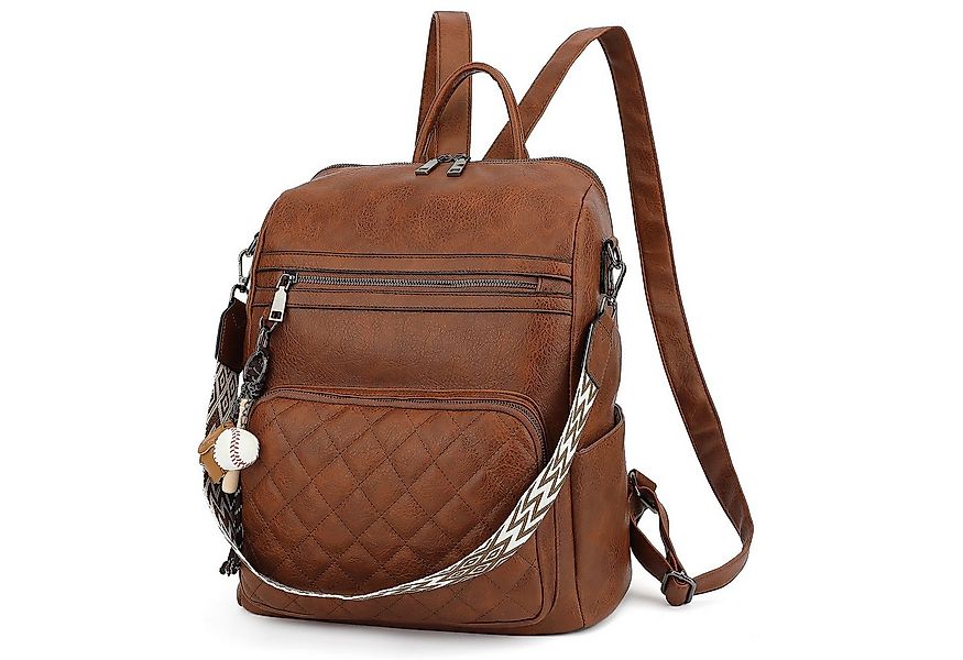 TAN.TOMI Cityrucksack Damen Rucksack Wasserdicht Anti-Diebstahl PU Mode Rei günstig online kaufen