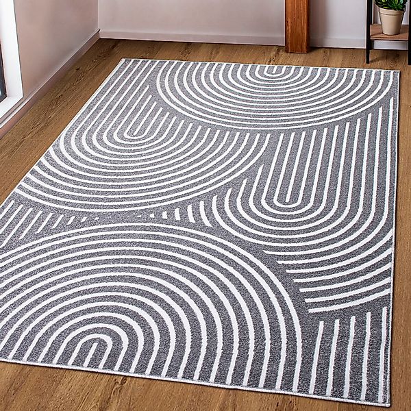 my home Teppich »Fadel«, rechteckig, 9 mm Höhe, 3D-Effekt, softer Kurzflor, günstig online kaufen