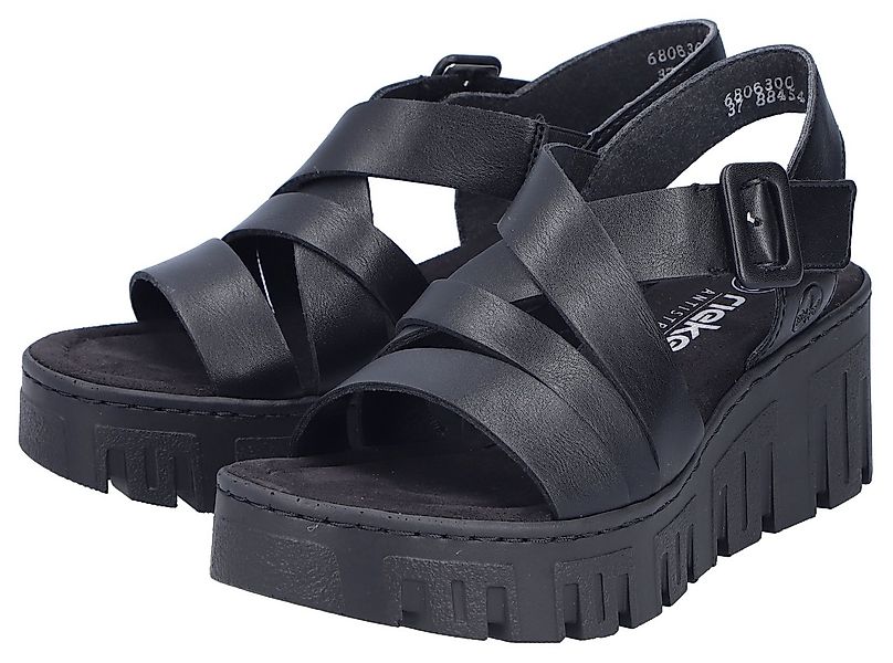Rieker Plateausandaletten Sommerschuh, Keilsandalette mit Klettverschluss günstig online kaufen