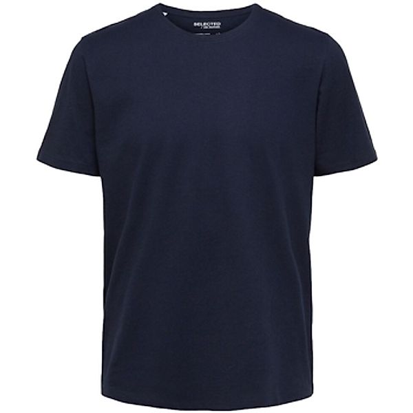 Selected  T-Shirts & Poloshirts Noos Pan Linen T-Shirt - Navy Blazer günstig online kaufen