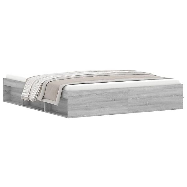 vidaXL Bettgestell Grau Sonoma 180x200 cm1925732 günstig online kaufen