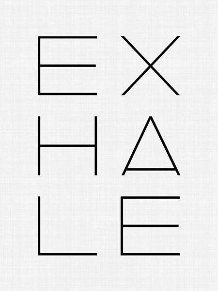 Poster / Leinwandbild - Exhale günstig online kaufen