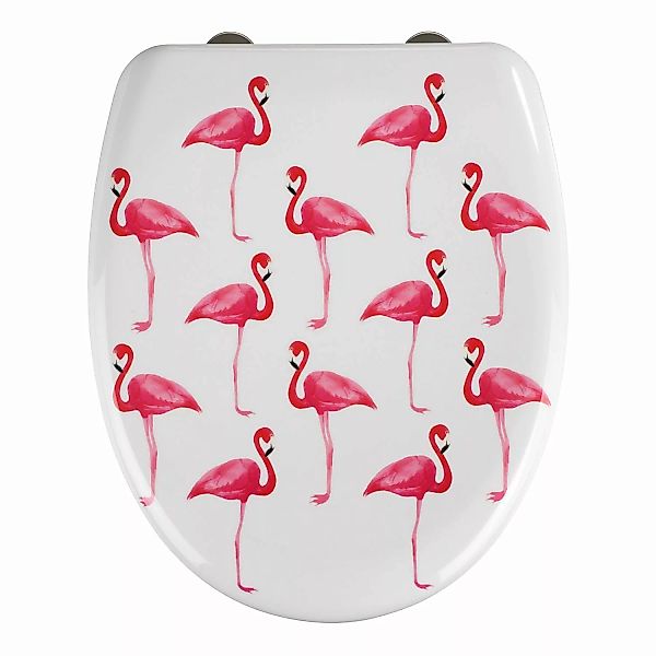 WENKO Premium WC-Sitz Flamingo, aus antibakteriellem Duroplast, mit Absenka günstig online kaufen