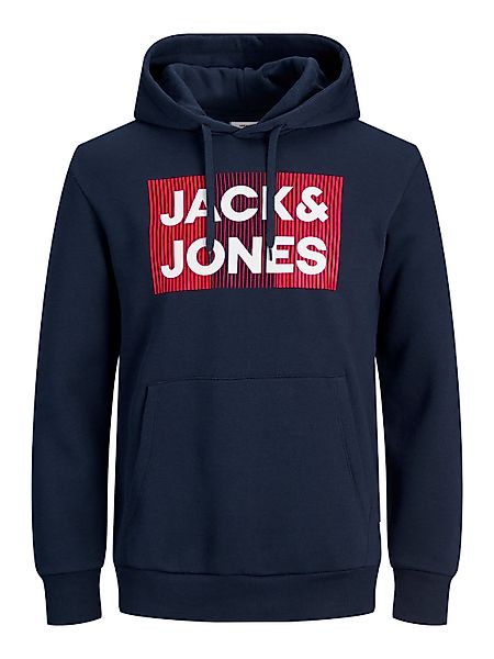 Jack & Jones Herren Hoodie Kapuzenpullover JJECORP LOGO - Regular Fit Pluss günstig online kaufen
