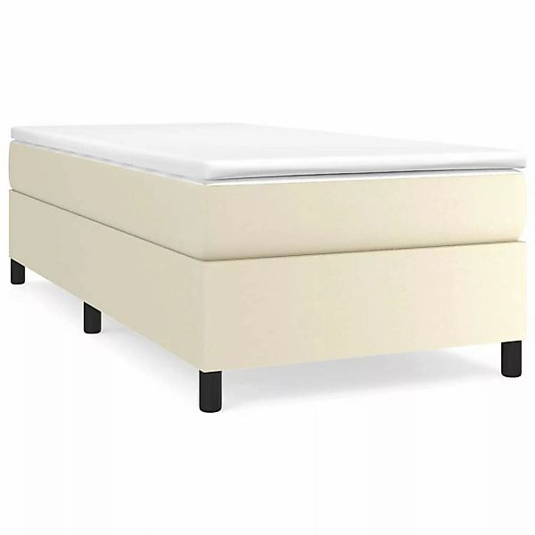 vidaXL Boxspringbett Creme 90x190 cm Kunstleder1465994 günstig online kaufen