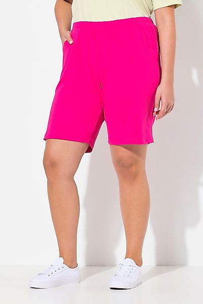 Ulla Popken Bermudas Jerseyshorts Taschen Elastikbund günstig online kaufen