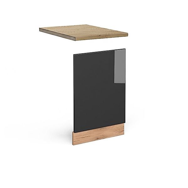 Vicco Küchenunterschrank Fame-Line Bordeaux Hochglanz/Weiß 80 cm AP Marmor günstig online kaufen