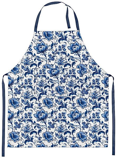Ambiente® Kochschürze Delft Blue florals, (1-tlg., 1-teilig), Küchenschürze günstig online kaufen