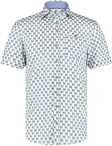 R2 Hemd Shortsleeve Mehari Doors Blau - Größe 39 günstig online kaufen