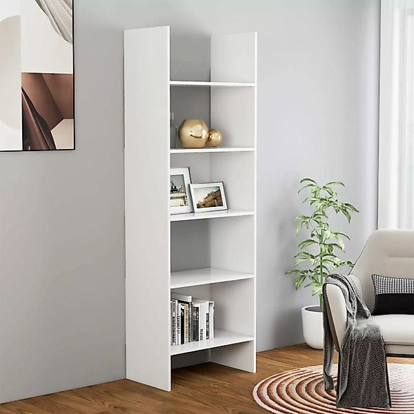 vidaXL Bücherregal Bücherregal Weiß 60x35x180 cm günstig online kaufen