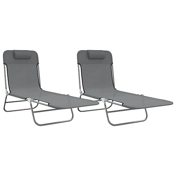 vidaXL Gartenliege Sonnenliegen Klappbar 2 Stk. günstig online kaufen