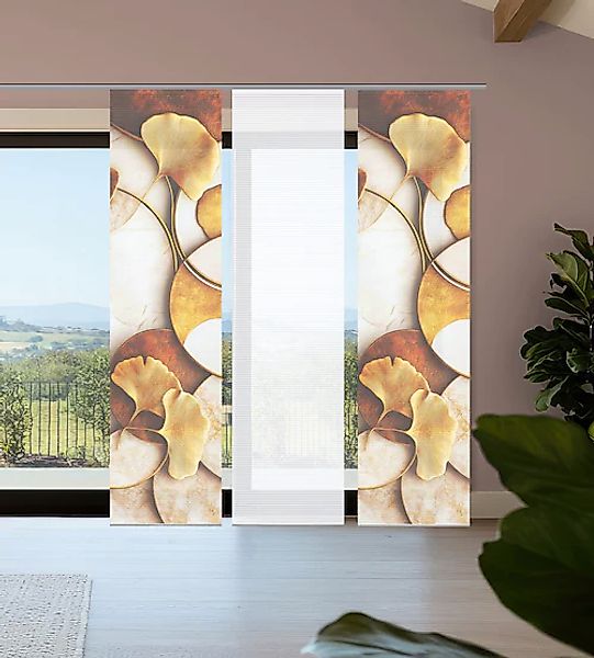 HOME in green Schiebegardine »STORM« Paneelwagen 3 Stk. tlg. Bambusoptik, S günstig online kaufen