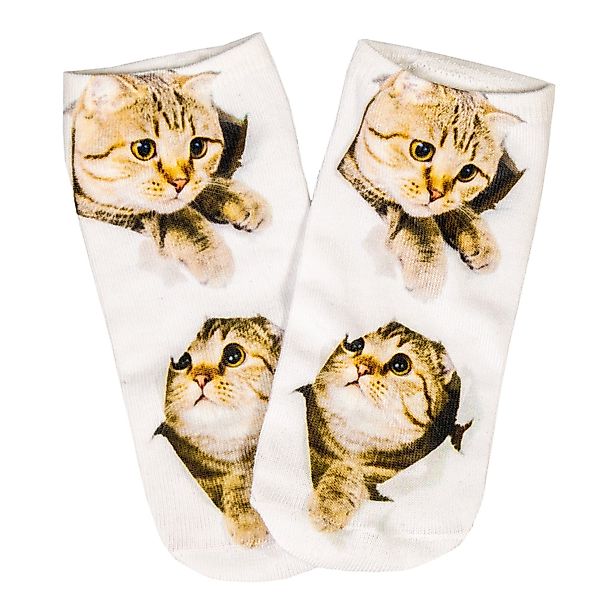 cosey Sneakersocken 1 Paar Sneaker Socken – Katzen Design – Einheits-Größe günstig online kaufen
