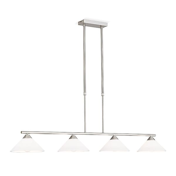 Orion Leuchten Hängeleuchte Grado Teleskoprohr 125 x 22 cm Satin 6 x E14 günstig online kaufen