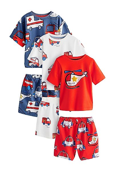 Next Pyjama Kurze Schlafanzüge, 3er-Pack (6 günstig online kaufen