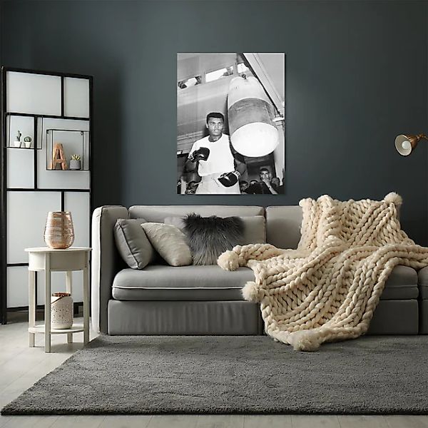 queence Acrylglasbild »The Fight«, Schwarz-Weiß-Mann-Stars-Foto-Film-Filmfi günstig online kaufen