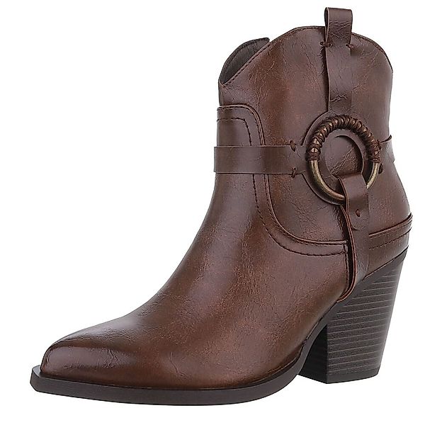 Ital-Design Damen Cowboyboots Western Westernstiefelette (88577602) günstig online kaufen