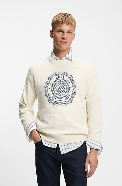 BOSS ORANGE Strickpullover "Kerbert" Regular Fit, Rundhalsausschnitt, BOSS- günstig online kaufen
