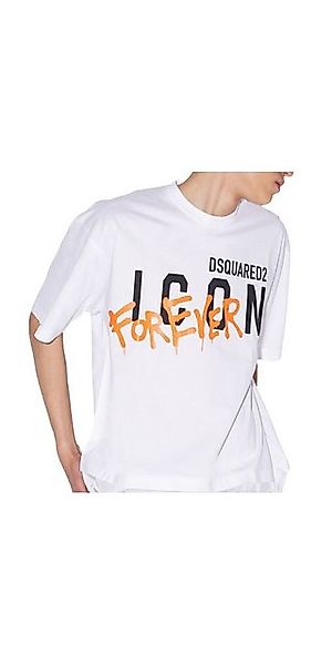 Dsquared2 Print-Shirt Dsquared2 ICON Forever Cool Fit T-Shirt Weiß Herren S günstig online kaufen