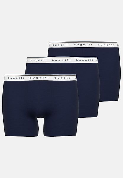 bugatti Boxershorts Pisa (3er Pack) breiter Bund, mit Logo, atmungsaktiv, B günstig online kaufen