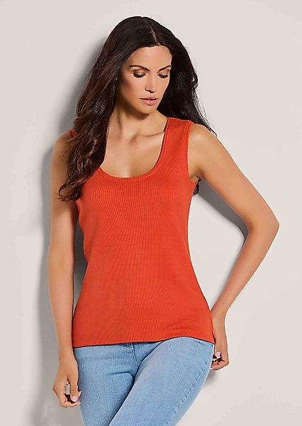 MADELEINE Shirttop Ärmelloses Rippen-Top günstig online kaufen
