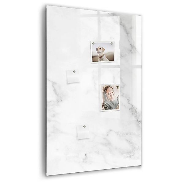 Tulup Schreib Magnettafel Marmor 60x90 cm Magnettafel Wohnzimmer Glas Schwa günstig online kaufen
