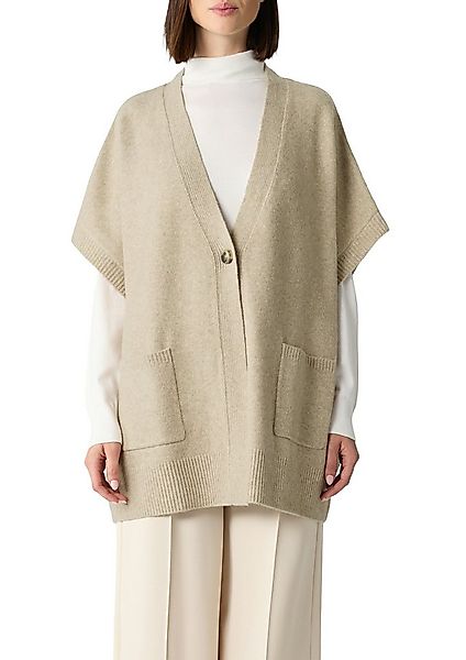 comma Strickjacke im Poncho-Style mit 1-Knopf-Verschluss günstig online kaufen