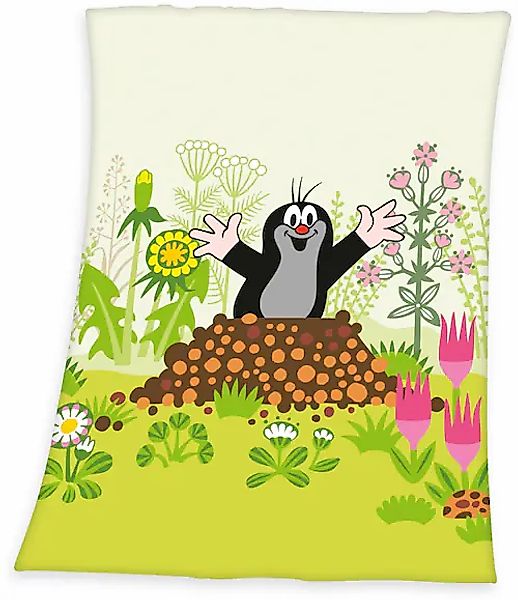 Babydecke »Der kleine Maulwurf«, mit süßem Motiv, Kuscheldecke günstig online kaufen