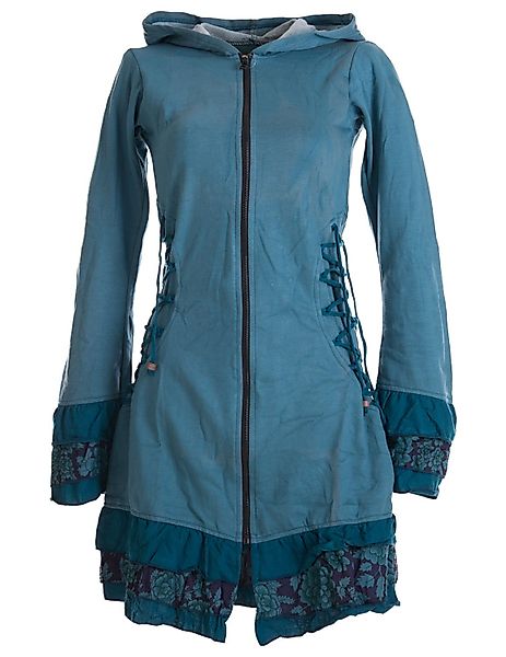 Vishes Langjacke Elfenmantel mit Zipfelkapuze, Rüschen günstig online kaufen