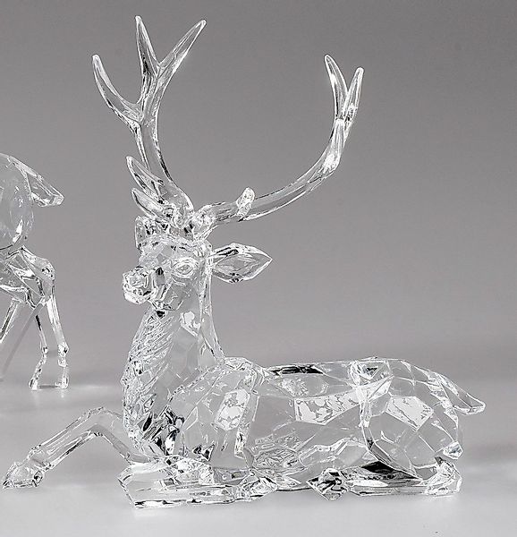 formano Dekofigur Acryl, Farbe: Transparent, Motiv: Hirsch günstig online kaufen