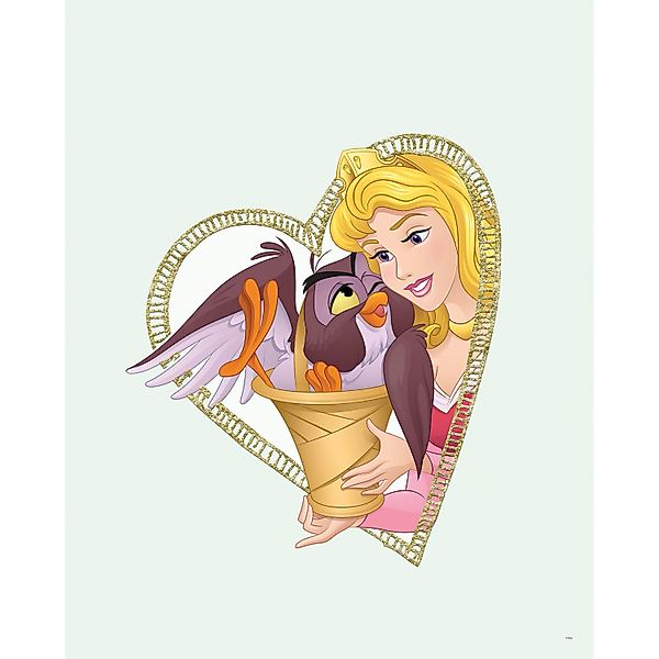 Komar Bild "Aurora & Owl" Disney 1 Stk. tlg. Wandbild zur Dekoration im Kin günstig online kaufen