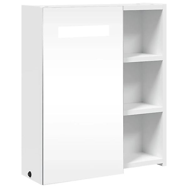 vidaXL Spiegelschrank mit LED-Beleuchtung Weiß 45x13x52 cm 357965 günstig online kaufen