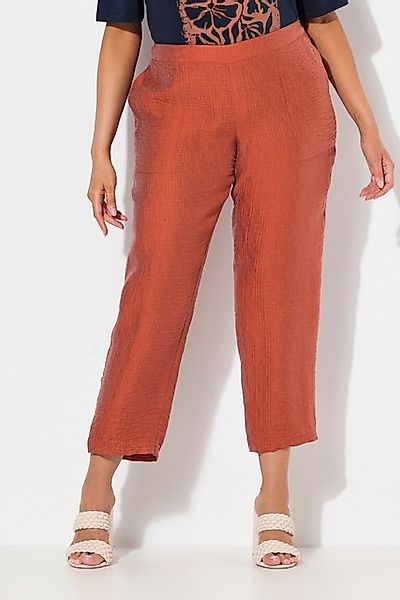 Ulla Popken Funktionshose Hose Rena Struktur Lyocell Komfortbund günstig online kaufen
